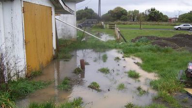 Owner Roland Le Gal says the section has been prone to flooding since a subdivision was built on a marsh at the rear of the property.