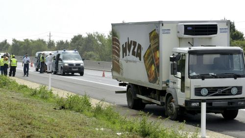 Dozens of migrants found dead in back of truck in Austria