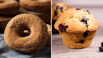<strong>One cinnamon donut or one blueberry muffin?</strong>