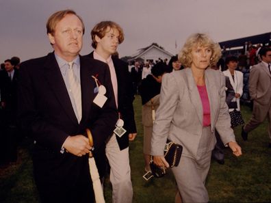 Andrew and Camilla Parker Bowles with their son Tom in 1992.