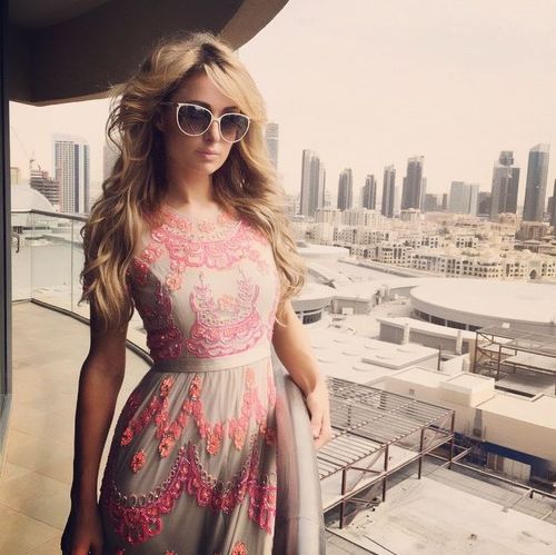 Earlier that day Hilton shared this picture on her Instagram account with the caption 'Barbie in Dubai' unaware she was heading out to an event set up as part of the prank. (Twitter: @parishilton)