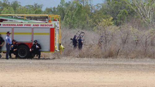 Emergency services at the scene.