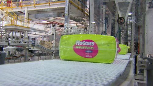 News Australia Huggies nappies production Sydney plant closed operation move to Asia