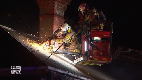 Firefighters were called to Hall Street in the South Australian suburb of Semaphore after reports a unit was on fire.