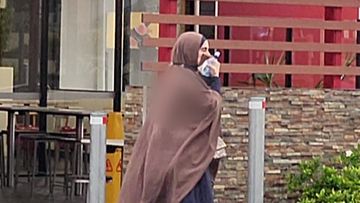 Mariam Dabboussy at a McDonald&#x27;s in Punchbowl, just over 48 hours after arriving back in Australia.