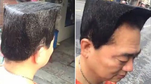 Man gets bizarre haircut to woo young woman - 9News