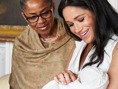 Meghan Markle and Doria with Archie