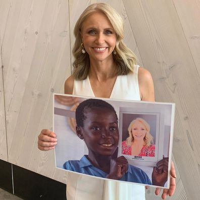 Livinia Nixon with her World Vision sponsor child Annia.