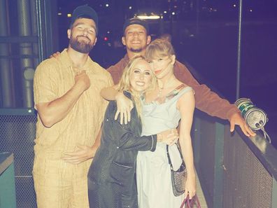 Taylor Swift, Travis Kelce, Patrick Mahomes dan Brittany Mahomes