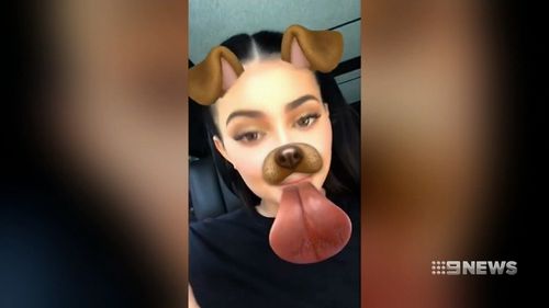 Kylie Jenner on Snapchat. (9NEWS)