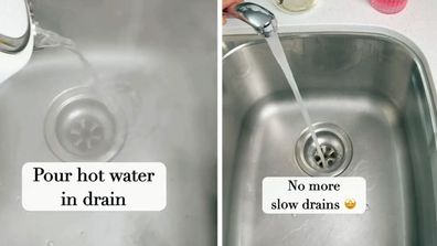 TikTok cleaning hack slow drain