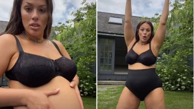 Ashley Graham repeats positive affirmation in TikTok video.