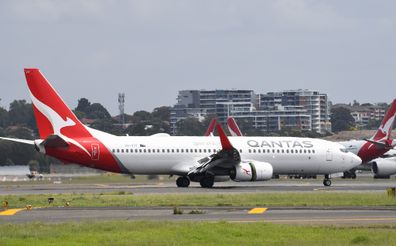 Qantas Adelaide to Sydney.