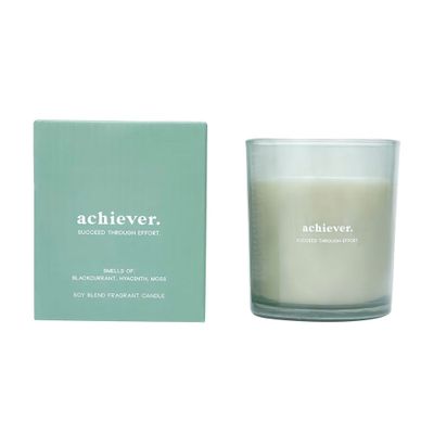 Achiever soy blend fragrant candle: $8.00