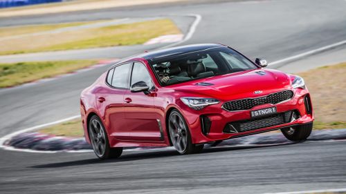 Sports cars such as the Kia Stinger are becoming first-choice among law enforcement agencies for use in pursuits. Picture: Supplied.