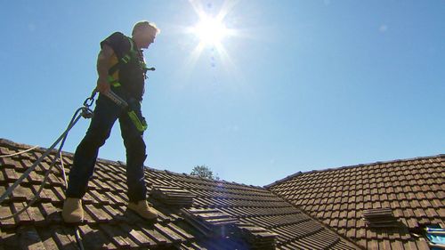 Roofer Tim Neesham said All Guard Roofing's work had been a "waste of time".