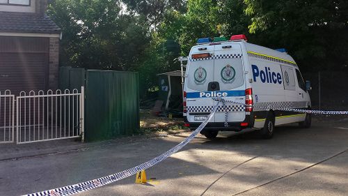 The yard where the 17-month-old was fatally run down. Picture: AAP