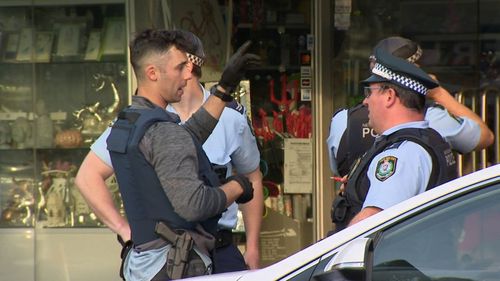 Riot Squad, Dog Squad and PolAir are all looking for the man, with members of the public being warned that he may be armed.