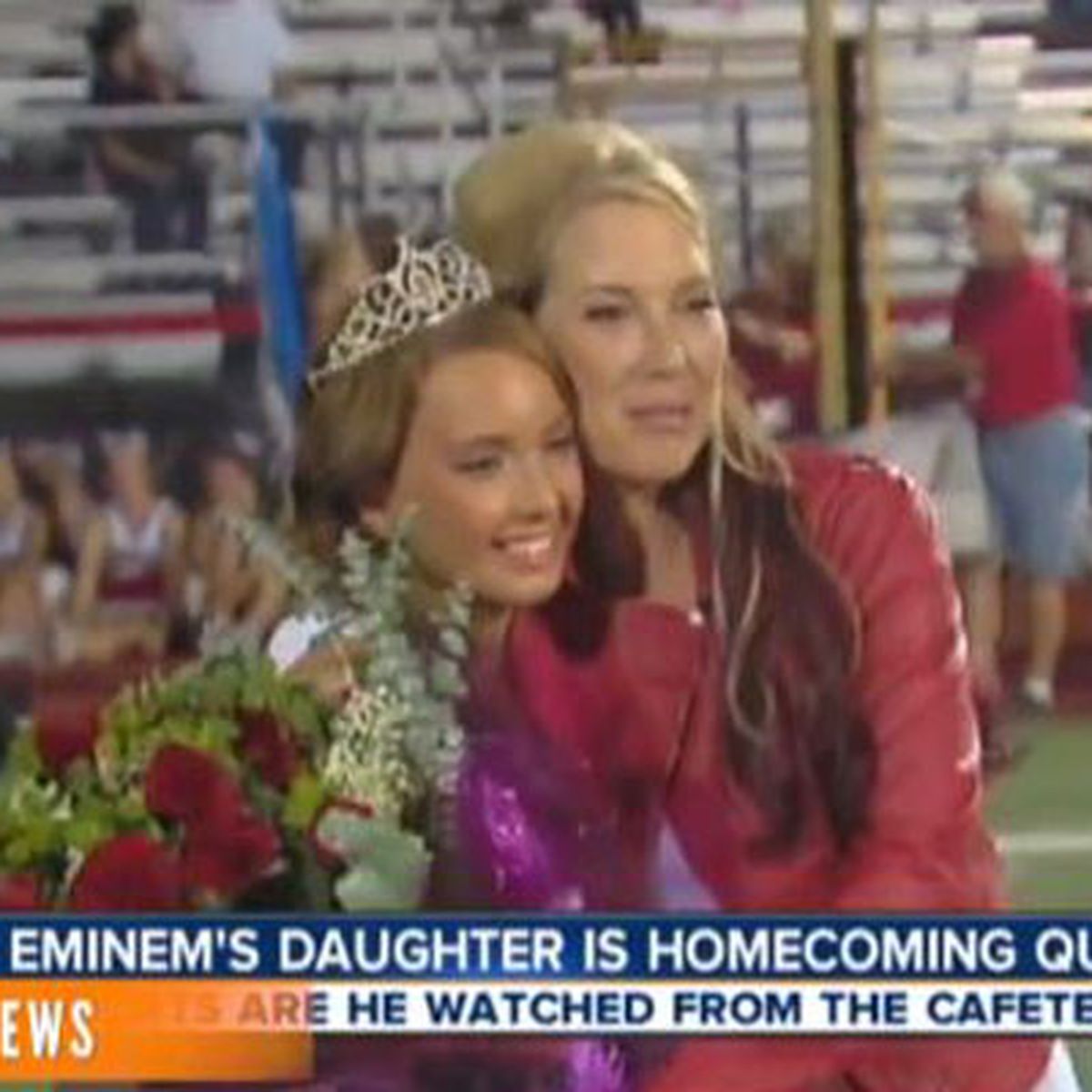 Watch: Eminem's daughter wins homecoming queen - 9Celebrity