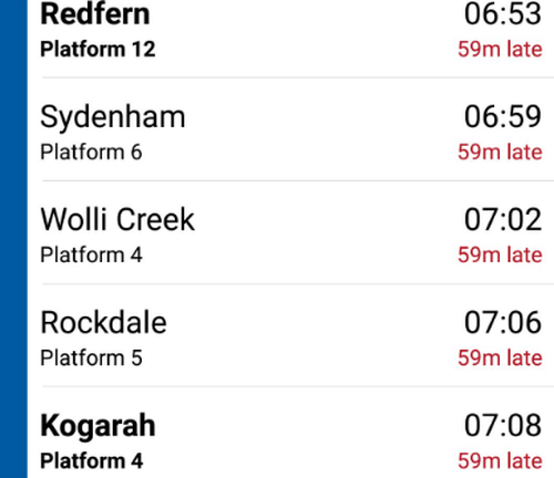 Trains across multiple lines are running at least an hour late as overcrowding on platforms irritates commuters.