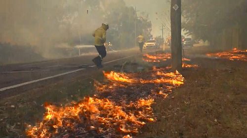 A fire in the NSW Hunter Region was also reported to officers by the Rural Fire Service after evidence was found that it may have been deliberately lit.