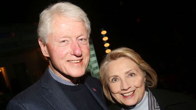 Bill and Hillary Clinton at the opening night of the new Manhattan Theatre Club play "Bella Bella" in 2019.