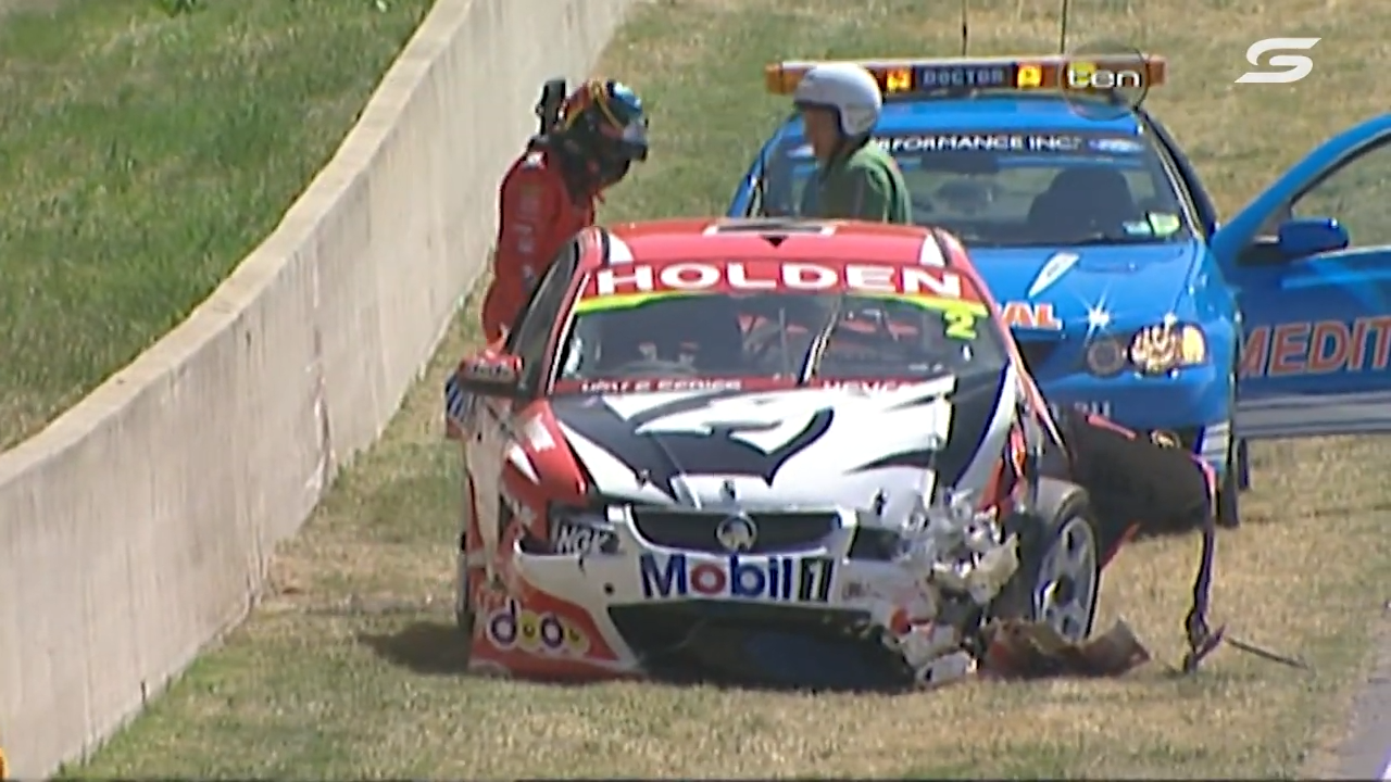 Mark Skaife crashed out of the 2006 Bathurst 1000 on the opening lap.