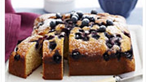 Blueberry and vanilla cake