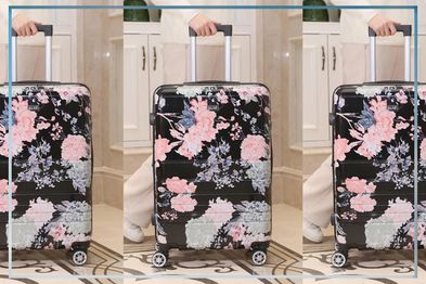 9PR: Kate Hill Bloom Hard-Side 3-Piece Floral Suitcase Set