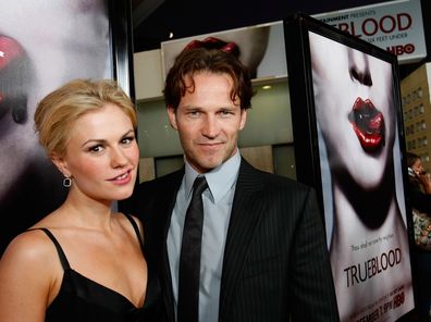 Anna Paquin and Stephen Moyer at the Los Angeles Premiere of True Blood at the Cinerama Dome on September 4, 2008 in Hollywood