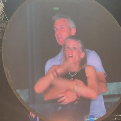 Coldplay Boston concert kiss cam
