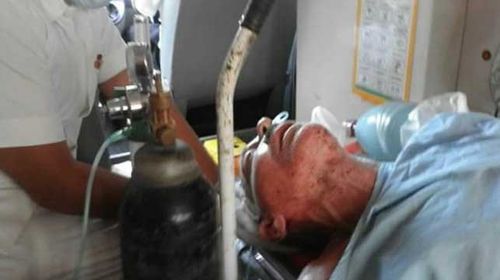 An elderly Australian receives life saving surgery after a brutal Bali home invasion 