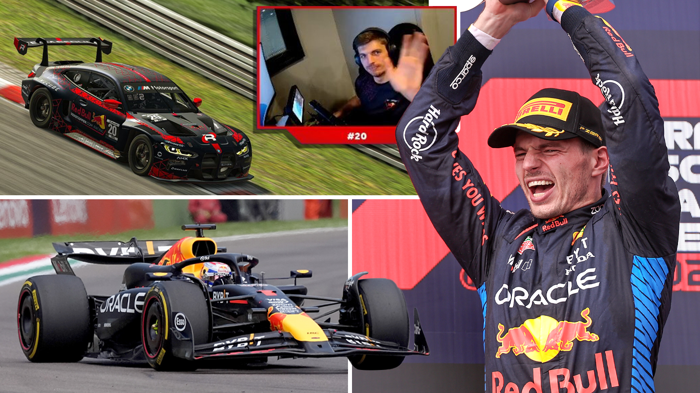 Max Verstappen won a virtual 24hr race only hours before winning the Emilia Romagna Grand Prix at Imola.