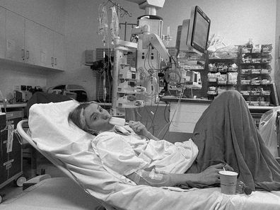 Steph Kelly in hospital.