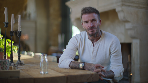 Still image from David Beckham Netflix documentary, Beckham