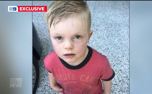 Four-year-old Tom had been forgotten, left on a bus for half an hour.