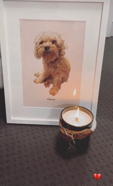 MAFS Bec Zamek mourns dog's death.