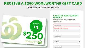 A new scam posing as an email from Woolworths is asking customers for a small fee in exchange for a voucher.