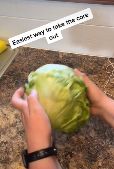 Iceberg lettuce hack TokTok