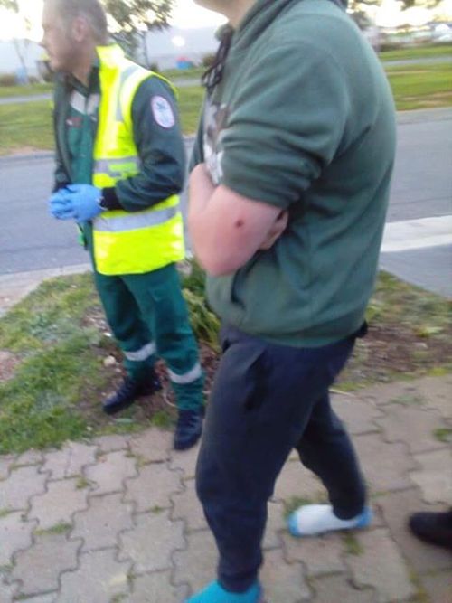 The boy with a clear shooting wound outside his home in Adelaide's northern suburbs.