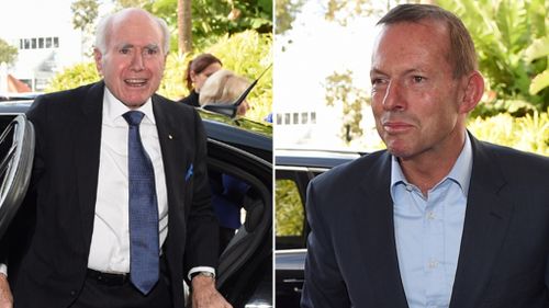Former prime ministers John Howard and Tony Abbott attended the official launch. (AAP)