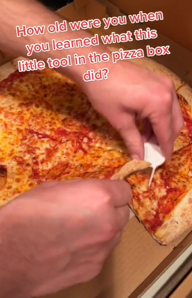 TikToker reveals game changing way to eat pizza.