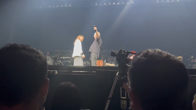 Hans Zimmer Gets Engaged to Dina De Luca on Stage During London Show