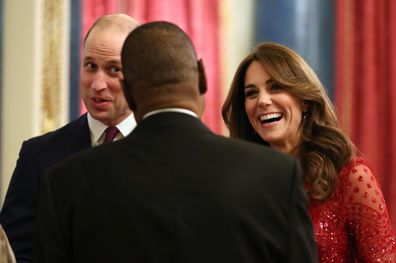 LONDON, ENGLAND - JANUARY 20: Prince William, Duke of Cambridge and Catherine, Duchess of Cambridge attend a reception to mark the UK-Africa Investment Summit at Buckingham Palace on January 20, 2020 in London, England. (Photo by Yui Mok - WPA Pool/Getty Images)