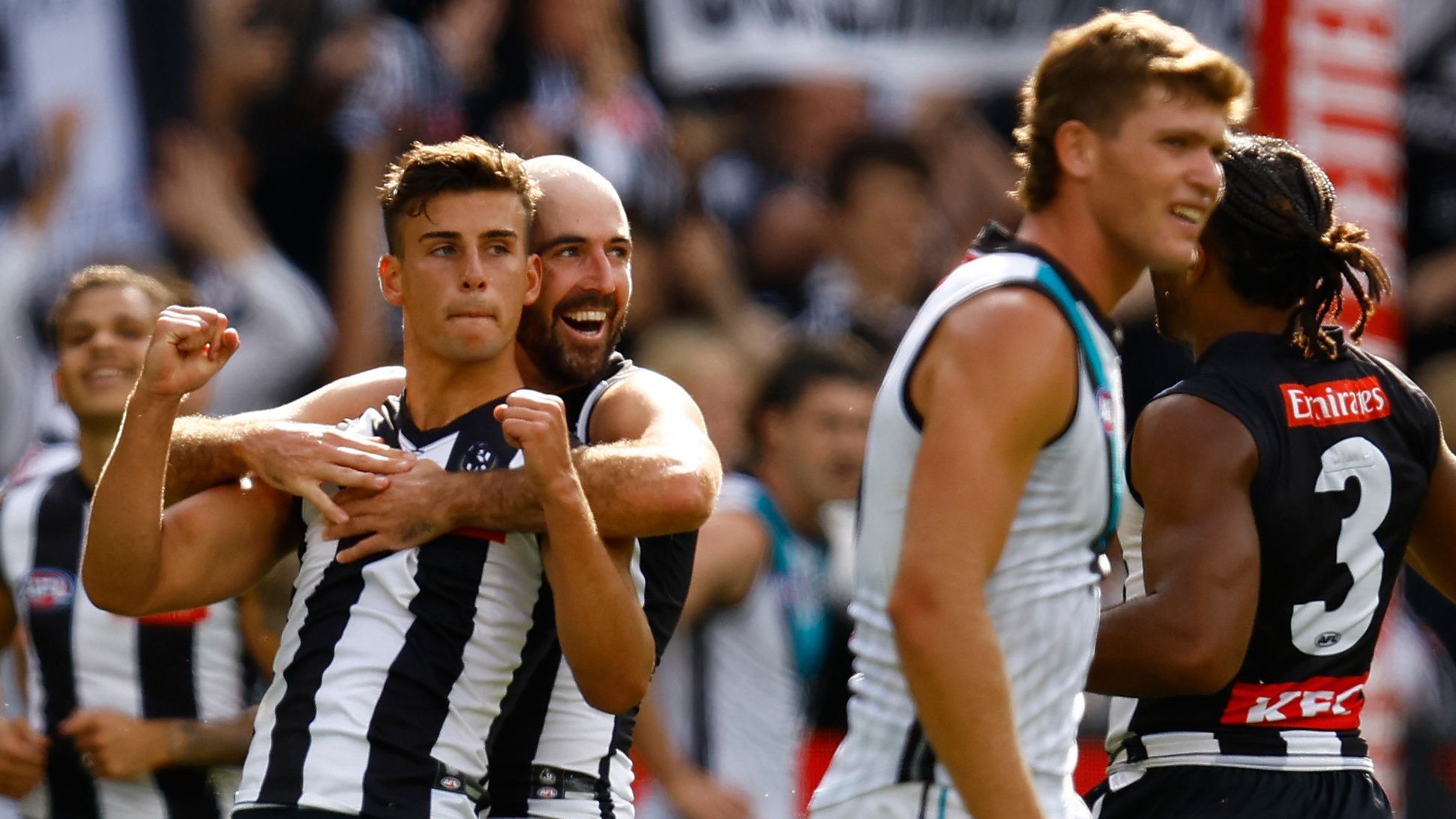 Collingwood lauded as 'new premiership favourite' after frightening demolition of Port Adelaide