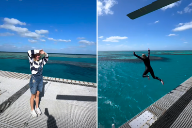 Sydney Sweeney and Scooter Braun in Hamilton Island Queensland 