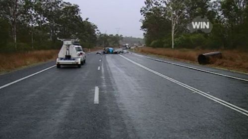 Two people killed in fiery Queensland crash