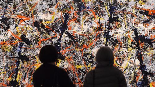 The abstract expressionism artwork is currently on loan to London's Royal Academy of Arts. (AAP)