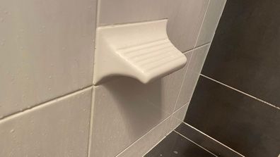 Shower foot rest