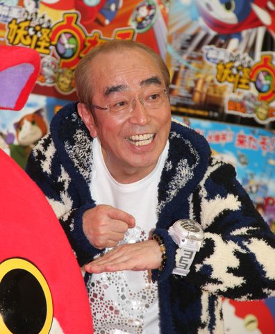 Comedian Ken Shimura attends the 'Yo-Kai Watch' movie PR event on December 2, 2014 in Tokyo, Japan. (Photo by Sports Nippon/Getty Images)